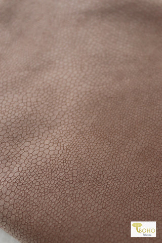Last Cuts! Mocha Dragonscale, Ponte Print, Double Knit