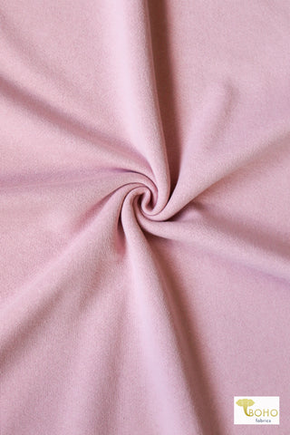 Last Cuts! Light Carnation Pink, Cotton Sweatshirt Fleece.